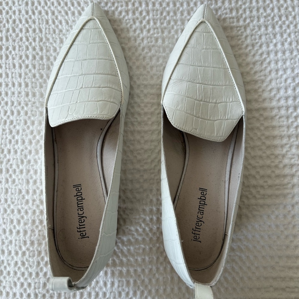 Jeffrey Campbell crocodile loafers